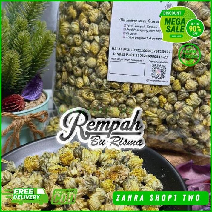 

BUNGA CHRYSANTHEMUM KERING 100 GRAM - TEH BUNGA KRISAN TERBAIK