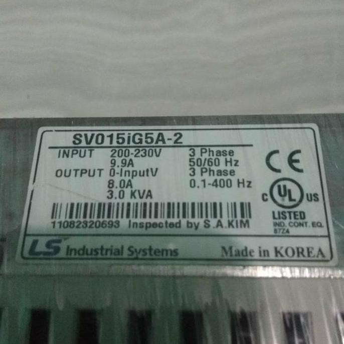 ready Inverter Ls ig5A 1,5 kw 2hp input 220 vac