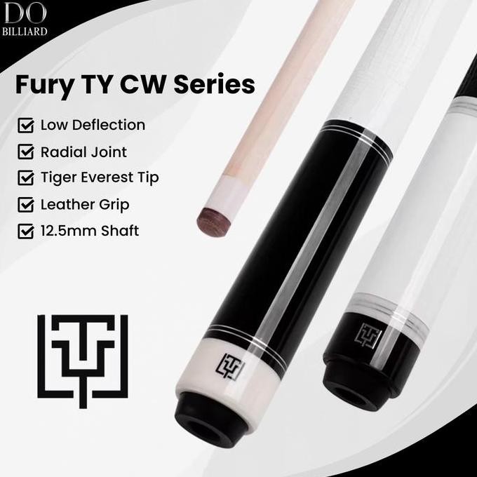 Stick Billiard FURY TY CW-3 CW-4 Low Deflection Shaft Cue Stick Billiard / Stick Fury TY CW-3 CW-4