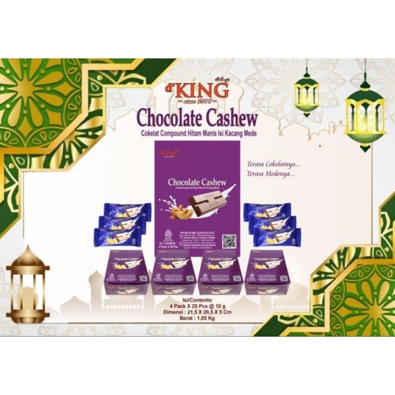 

Promo..!!! 1 Dus = 4 Kotak Chocolate Cashew / Hazelnut D'King Io-98
