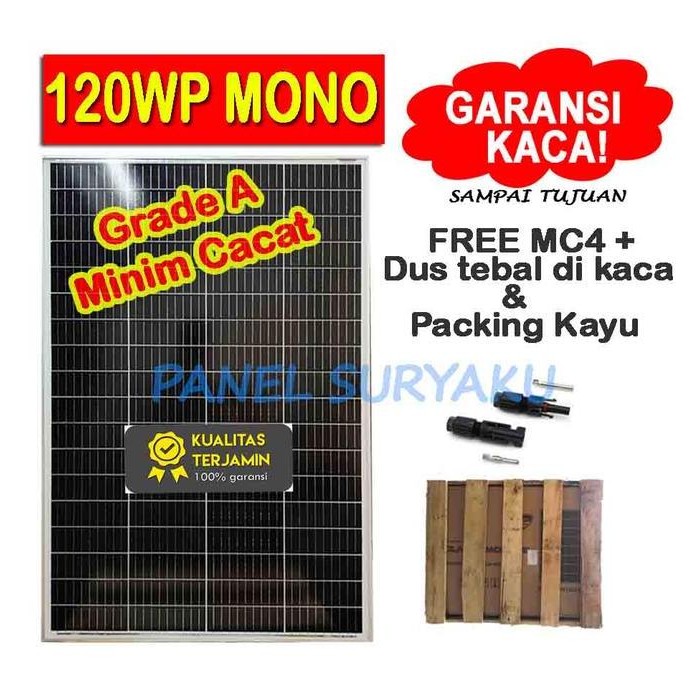 Solar Panel Surya 120wp Mono Solar Cell 120wp Mono