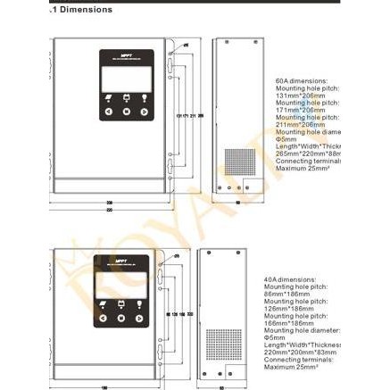 Solar Charger Controller MPPT 60A STEC