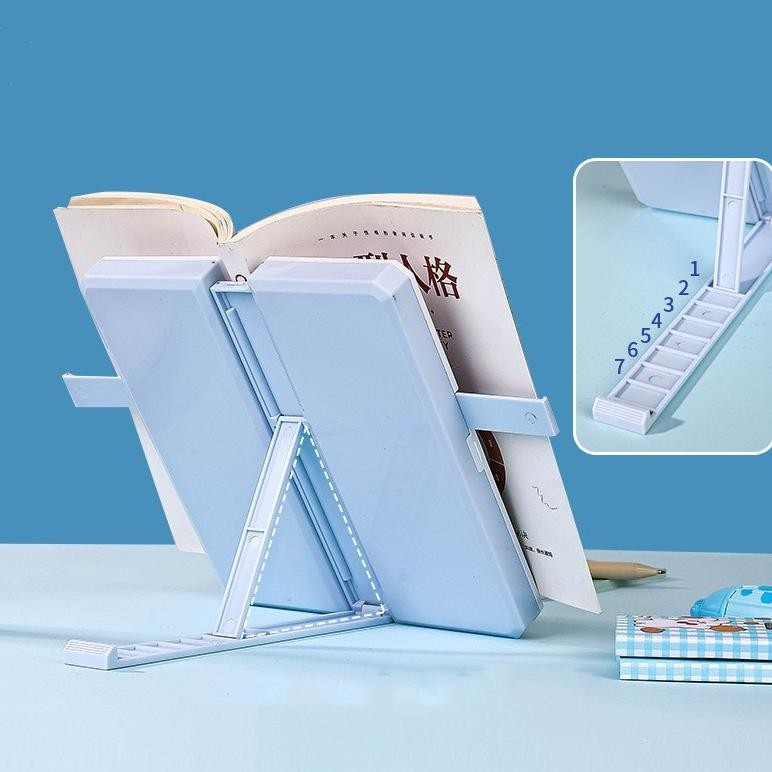 

JH8 CARAT Tempat Pensil 2IN1 Multifungsi Dengan Tatakan Buku Dan Papan Tulis Praktis/Pencil Case Book Holder Portable/Kotak Pensil Lipat Tempat Penyimpanan Alat Tulis
