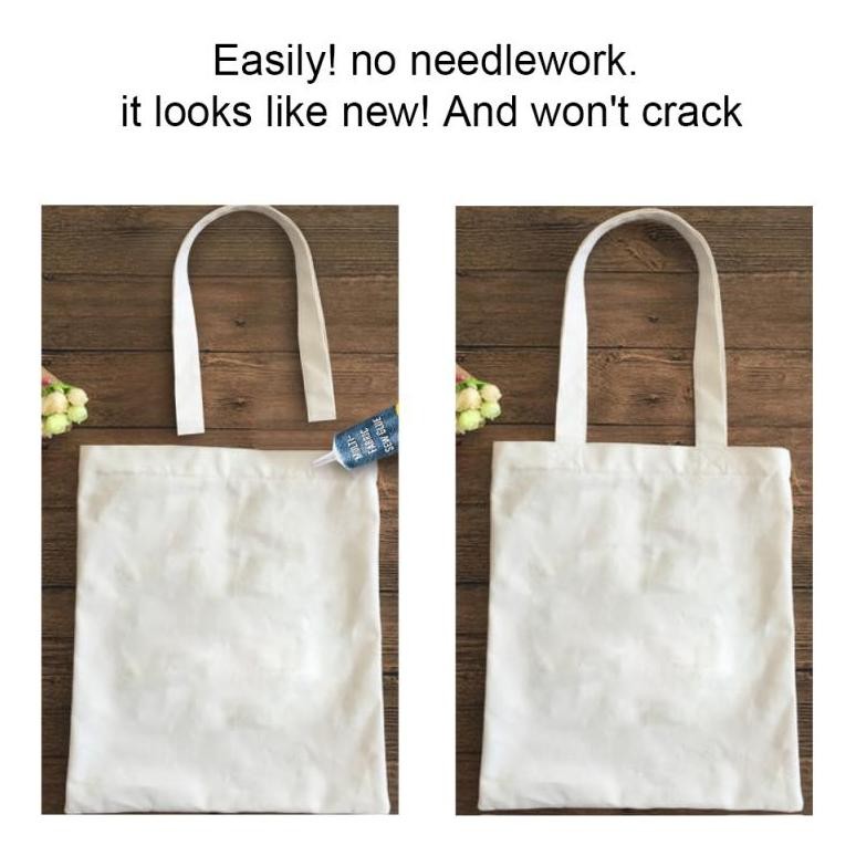 

JH8 50ml Lem Kulit Sintetis Cepat kering Lem Perekat Kain Serbaguna Sew Glue Repair Kit