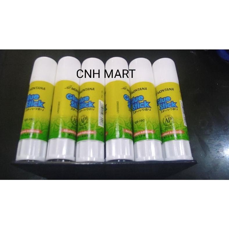 

JH8 (24 Pcs) Lem Glue Stik Montana GS -10 Gram - Lem Stik 10 Gram Harga 1 Box Isi 24 Pcs
