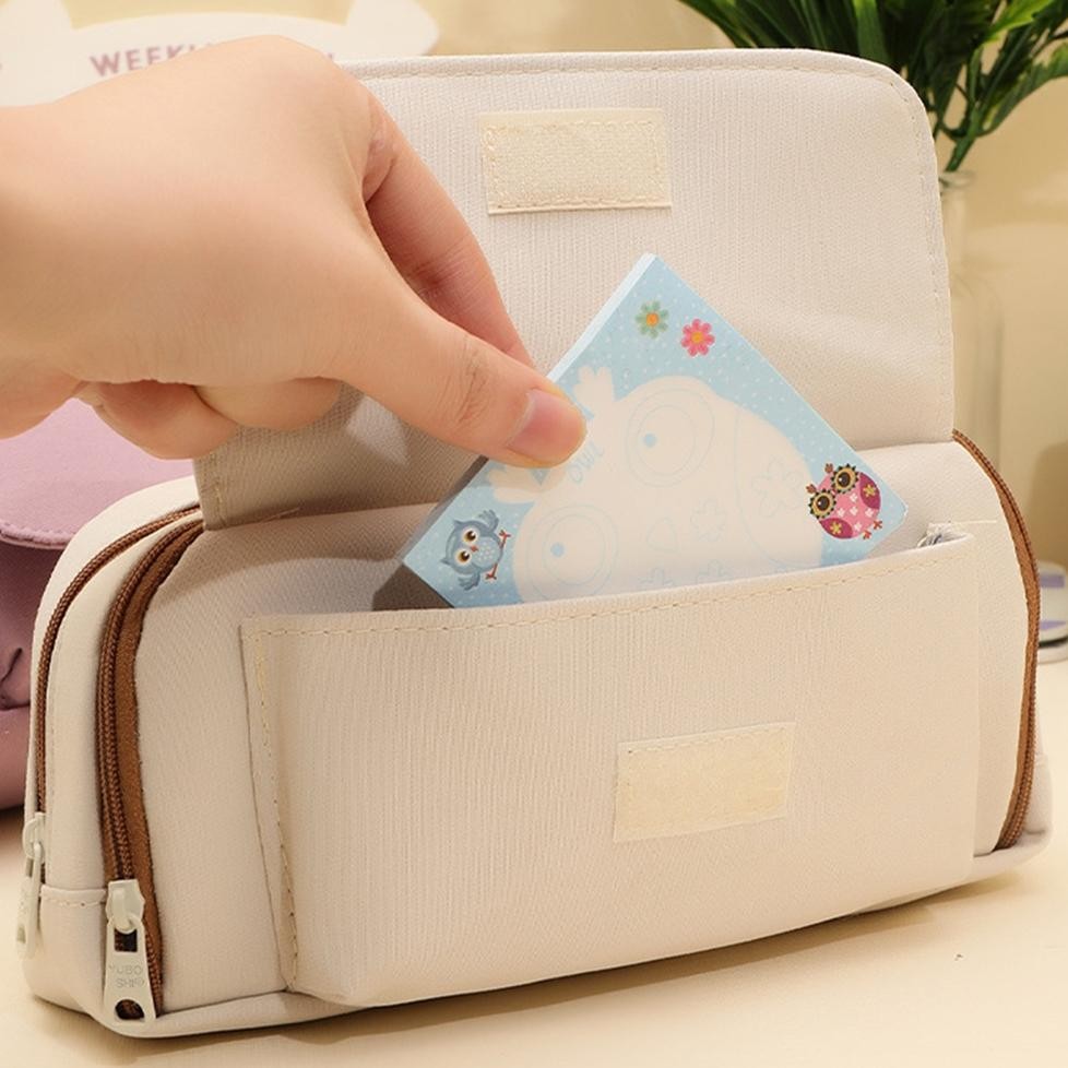 

JH8 [COD] Kotak Pensil Kapasitas Besar 5 Lapisan Tas Pensil Siswa Serbaguna Gaya Sederhana Estetika Perlengkapan Alat Tulis Sekolah