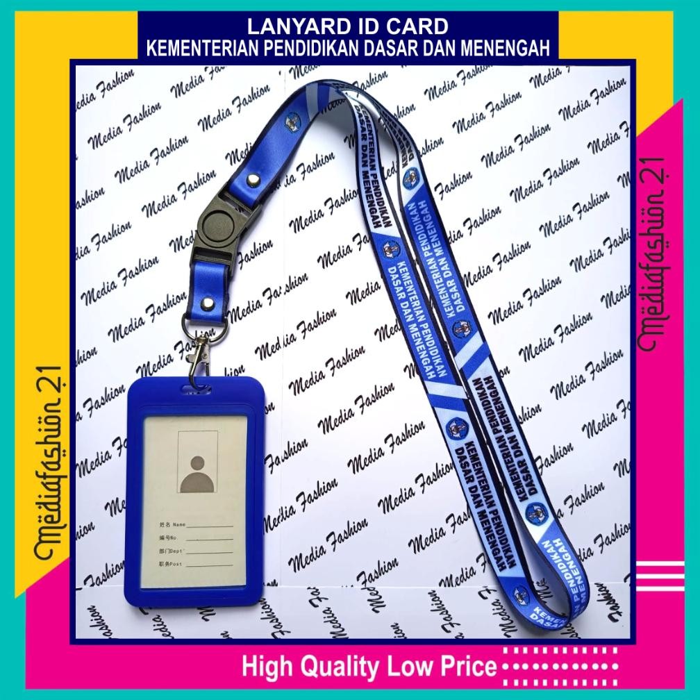 

JH8 Kementerian Pendidikan Dasar dan Menengah (Kemendikdasmen) Lanyard / Tali Gantungan ID Card Free Strap HP/Flashdisk