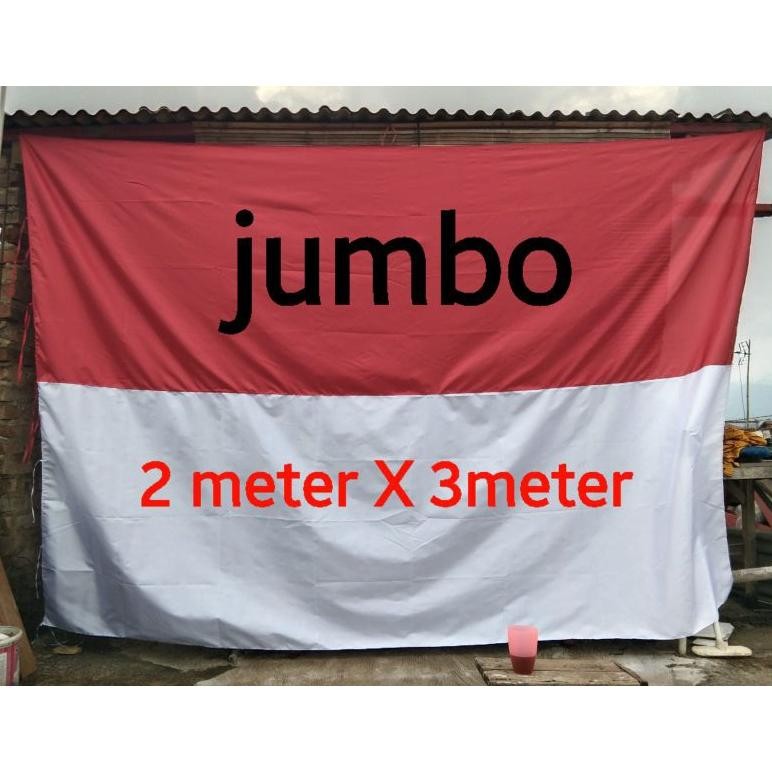 MINDU BENDERA MERAH PUTIH JUMBO#BENDERA MERAH PUTIH 2X3 meter