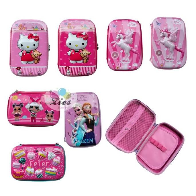 

kotak pensil karakter 3D / tempat pensil karakter hello kitty,unicorn AS