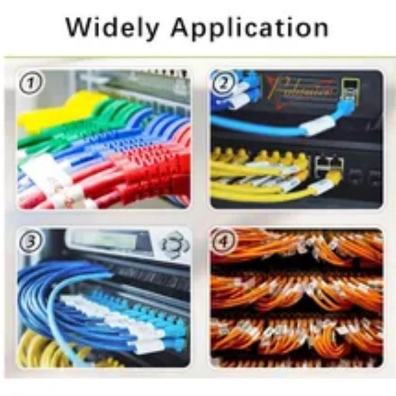 

JH8 300pcs Cable Label Sticker Tahan Air Stiker Label Kabel Jaringan Stiker Label Penanda Kabel