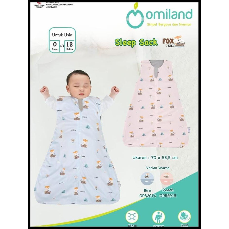 Terbaru Moms_ Omiland Sleep Sack Fox // Otter Series | Kantong Tidur Bayi High Quality