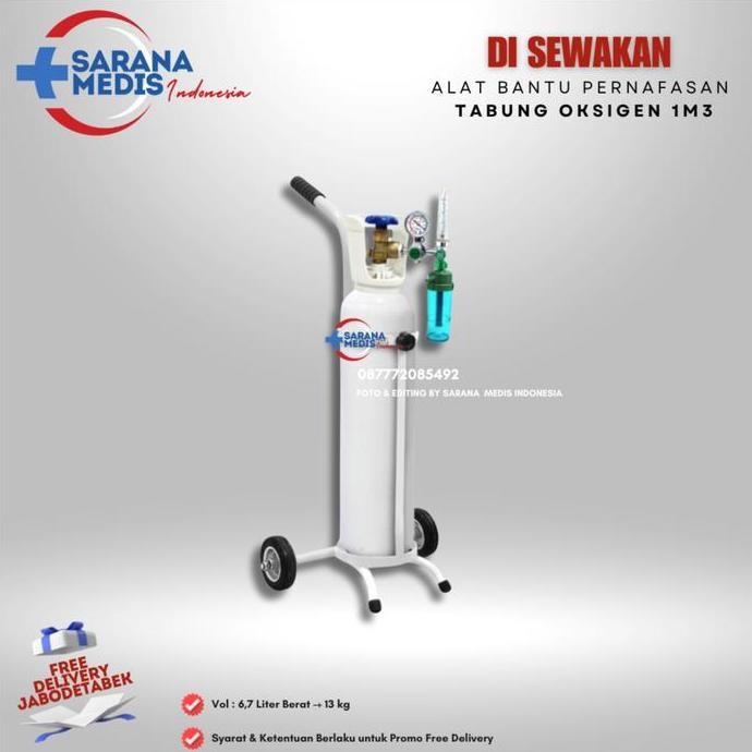 Terlaris Rental Tabung Oksigen 1M3 - Set - Sewa Tabung Oksigen Ready Stok