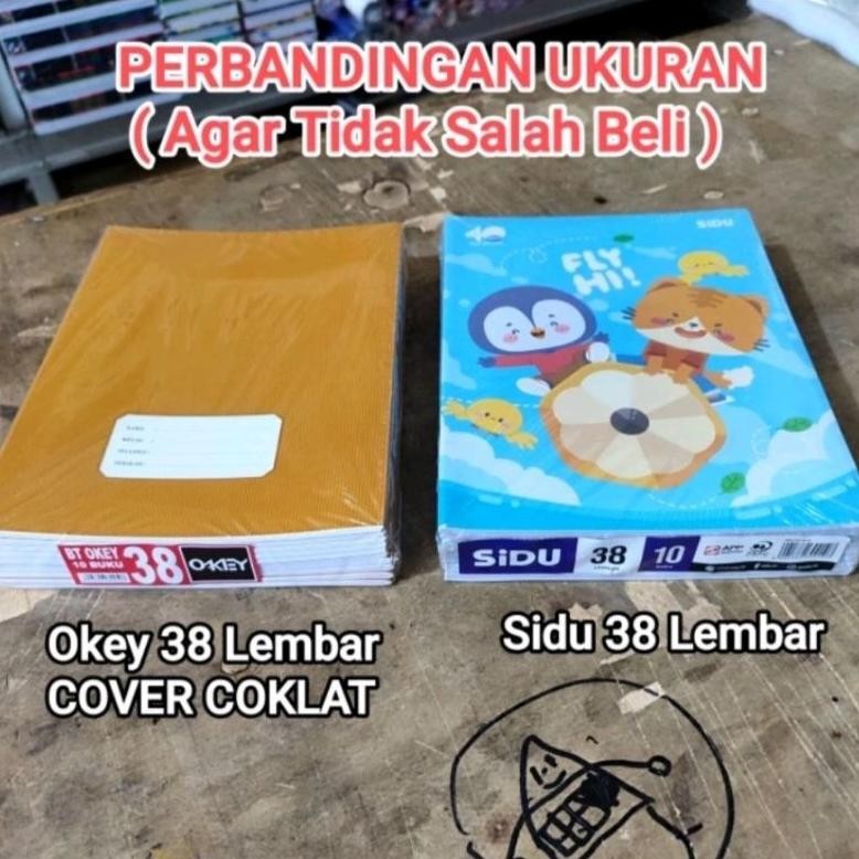 

JH8 1 Pak Buku Tulis Cover Coklat 38 58 isi 10 Buku