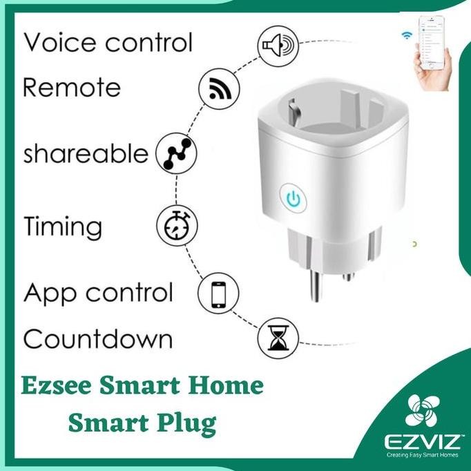 Ezsee Smart Home Smart Plug Wifi Timer - Stop Kontak Wifi