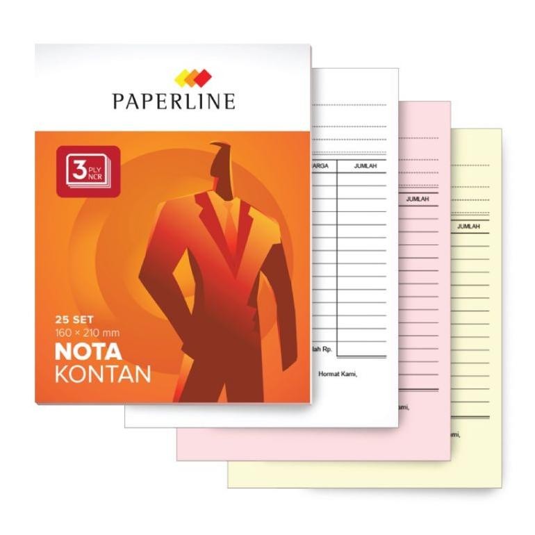 

JH8 Nota Kontan Paperline Besar 3 Ply / NCR / (10 buku)