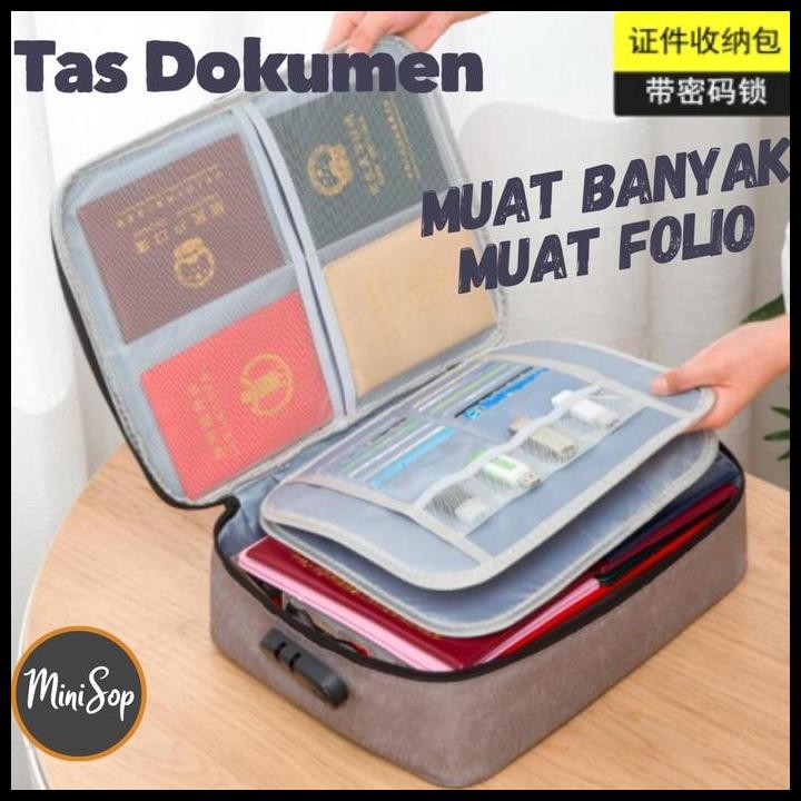 

Terlaris Tas Dokumen Anti Air 3 Digit Angka Kunci / Travel Document Bag Good Quality