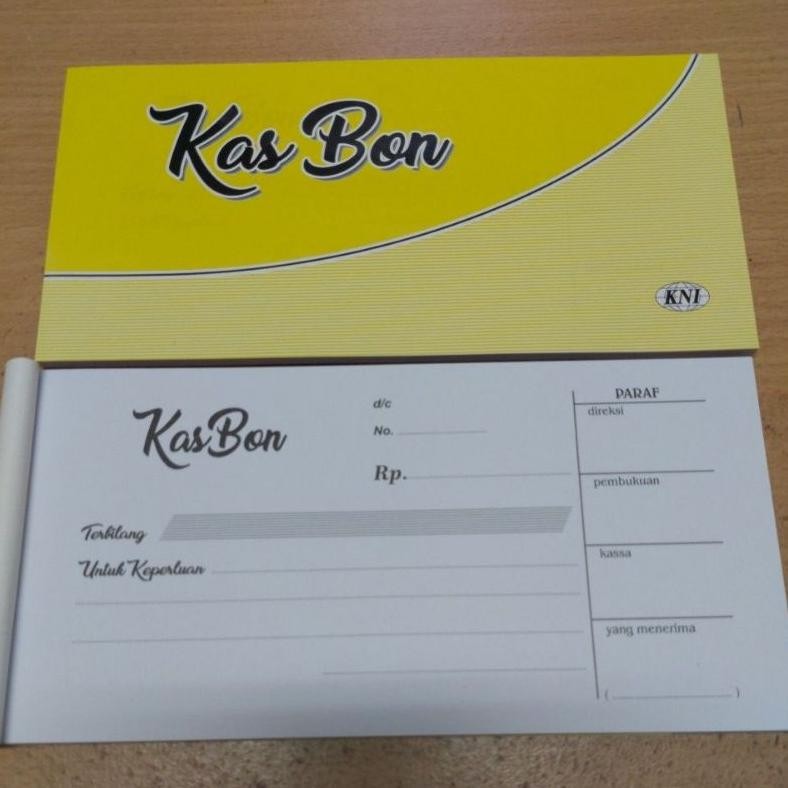 

JH8 Buku Bukti Kas/Buku Kasbon KNI ( 1pak/10buku )