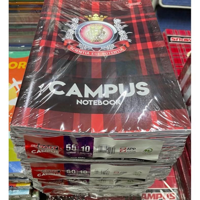

JH8 Buku Tulis Campus 50 lembar / Buku Boxy Panjang BIGBOSS BMC [Pak=10 Buku]