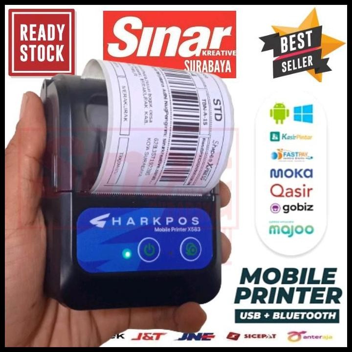 

Terlaris Printer Bluetooth 58Mm X583 Mobile Thermal [Portable] Cetak Hitam Struk Kasir Ppob Dan Resi Label Roll Sticker Good Quality
