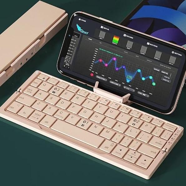 Keyboard Lipat Panjang Bluetooth Wireless Keyboard Lipat Panjang With Phone Holder Keyboard Lipat Pa