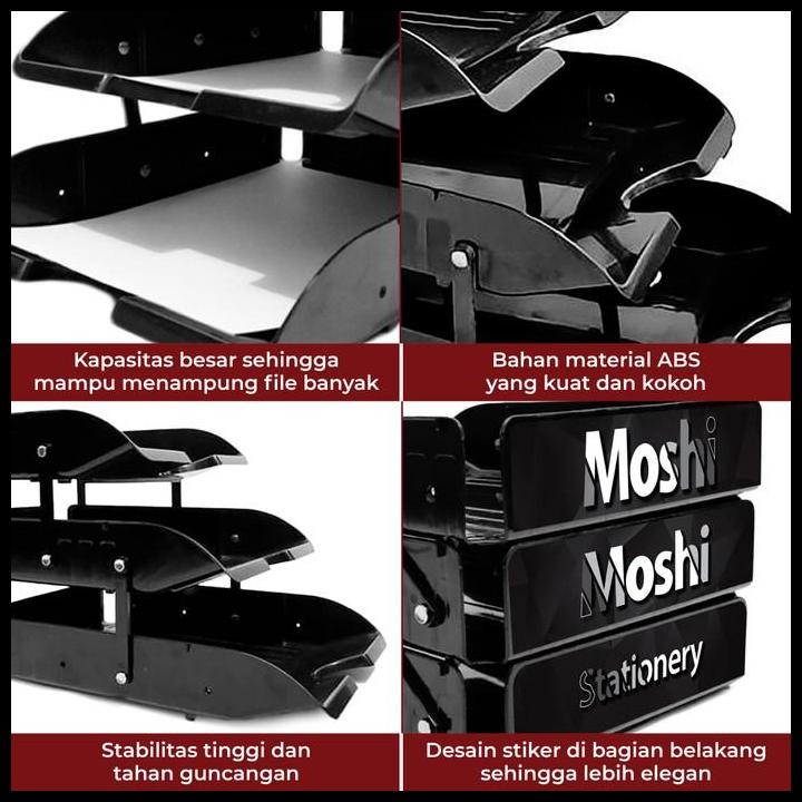 

Terlaris Promo Document Letter Tray Rak Susun Dokumen 3 Tingkat Free 2 File Box Good Quality