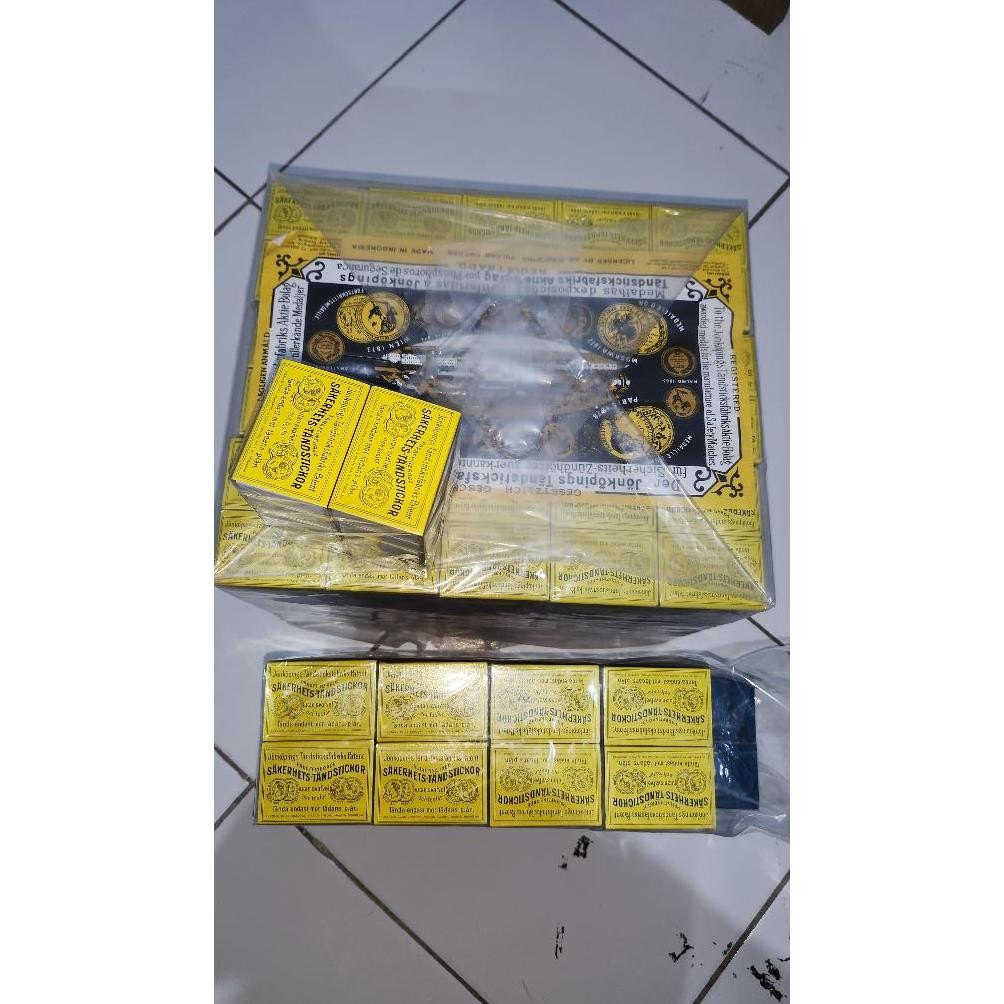 HJK ORIGINAL Korek Kayu Dollar Classic 1 PACK ISI 100 KOTAK / Korek Kayu Batangan Dolar / HELLOMARTI