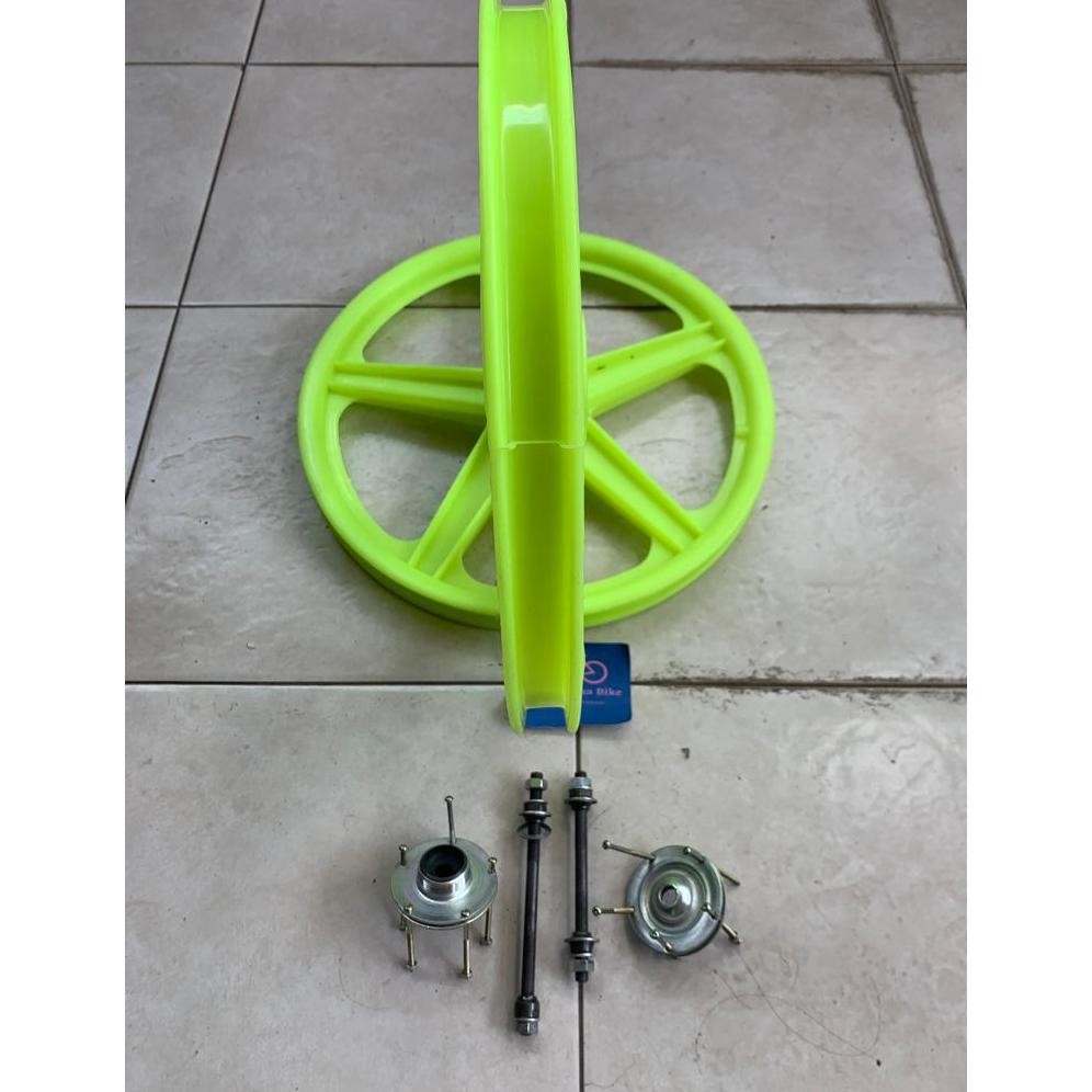 Eelic Velg Racing Bintang Sepeda Ukuran 20" Plastik Full Set  Realpict By05