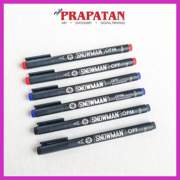 

( SEKOLAH / LUKIS ) READY SPIDOL OHP SNOWMAN OPF - FINE SIZE (HITAM, MERAH, BIRU) (SENI / MENGGAMBAR / ART / KERAJINAN ) SIAP KIRIM