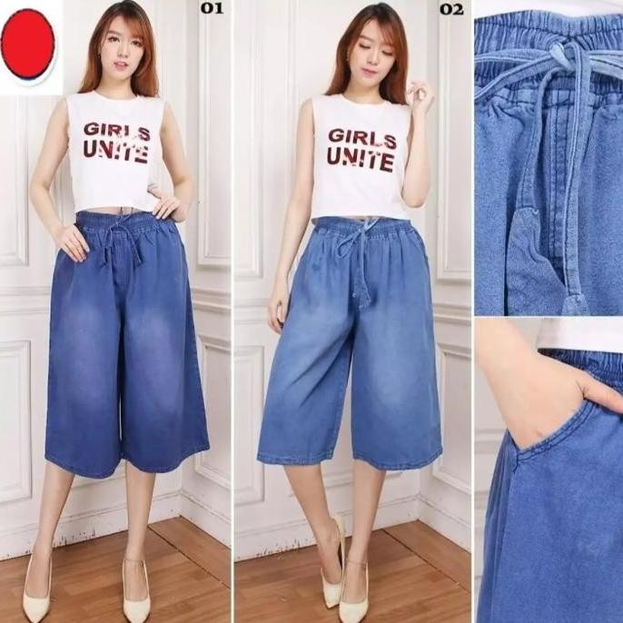 CELANA KULOT WANITA 7/8/CELANA PENDEK WANITA JUMBO
