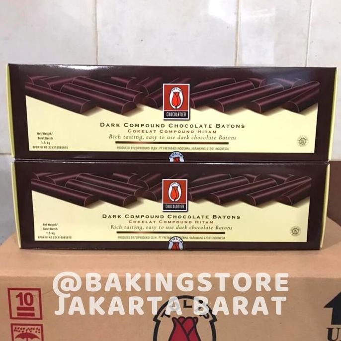 

Chocolate Sticks Batons Tulip Compound Sticks Stik Coklat Baton 1,5Kg