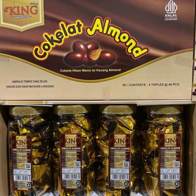 

Exc. Coklat Almond Toples Isi 4 Toples - 1 Kardus Coklat Almond Chocolate Cokelat