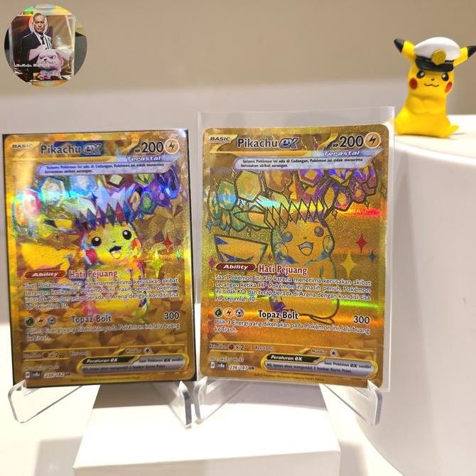 Pikachu ex Ur sv8s kartu pokemon kilat rasi tcg indo Rare Original