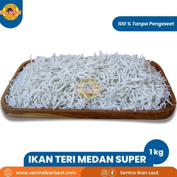 

Ikan Asin Kering Teri Putih Medan Halus Kualitas Super 1 Kg