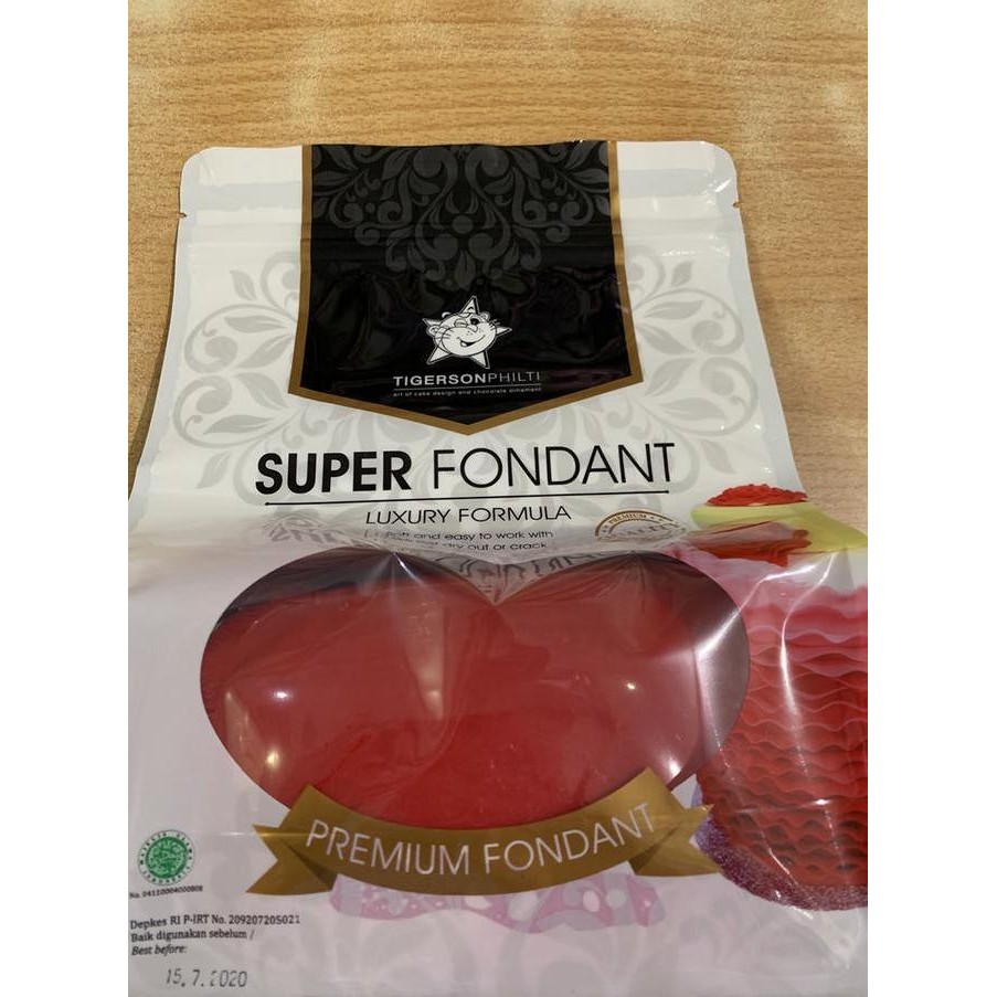 

Super Fondant 1 Kg Red / Tigerson Fondant Warna