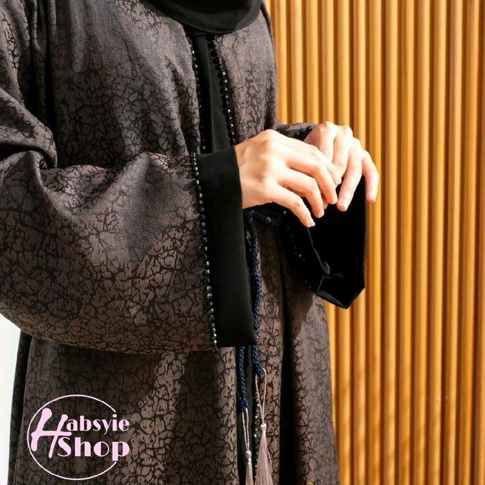 Efs Abaya Gamis Arab Hitam Jetblack Outher Saudi Gamis Wanita Turki