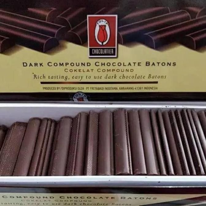 

Tulip Dark Chocolate Batons 1.5Kg - Tulip Coklat Stik - Gosend/Grab