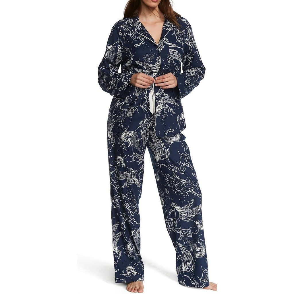 Celana Panjang Piyama Victoria Secret Wide Lounge Pajamas Pants Co