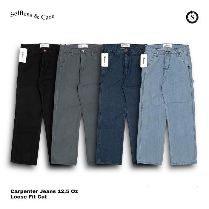 Sfs Selfless - Celana Carpenter Pants Panjang Loose Fit Pria Wanita Korean Unisex Celana Panjang Kar