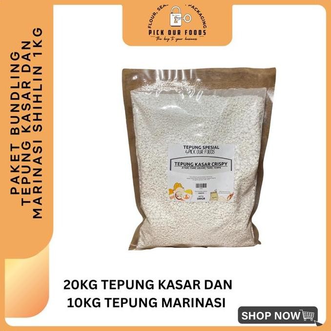 

Paket Bundling 20Kg Tepung Kasar &10Kg Marinasi Shihlin Termurah