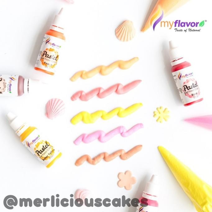 

My Flavor Sunny Dreams Pastel Gel Food Color Set Food Colour