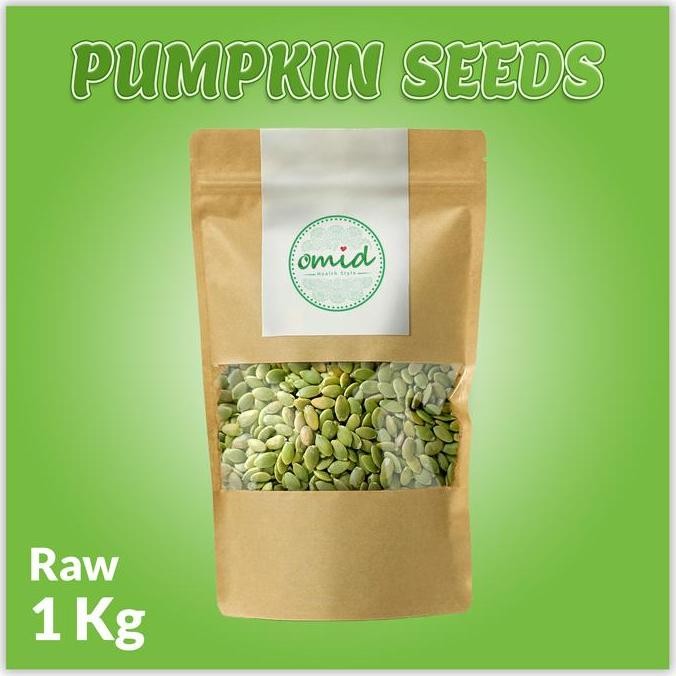 

Organic Raw Pumpkin Seeds 1Kg (Biji Labu Organik Mentah 1Kg)