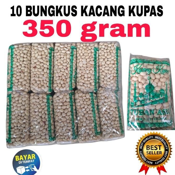 

Paket Niaga 10 Bungkus Kacang Kupas Kemasan +- 350 Gram Grosir 1 Ball