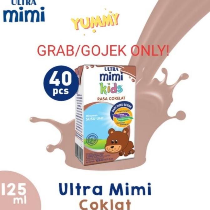 

[Per Carton] Susu Ultra Mimi Coklat 125 Ml | Dus Isi 40 Pcs
