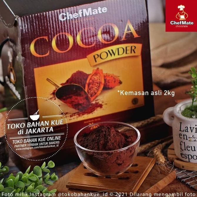 

Chefmate Bubuk Cokelat Murni 500Gr Repack Pure Cocoa Powder Coklat