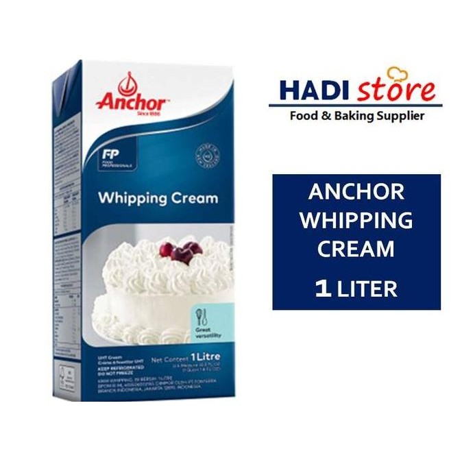 

Anchor Whipping Cream 1 Liter 1Lt 1Ltr