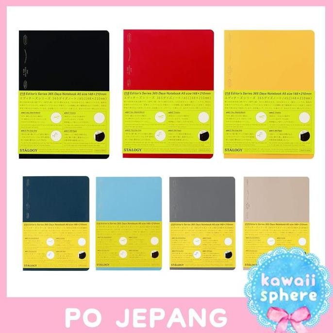 

Stalogy 365 Day Notebook | A5 /B5 /A6/B6 | Reg /Limited Edition Colors