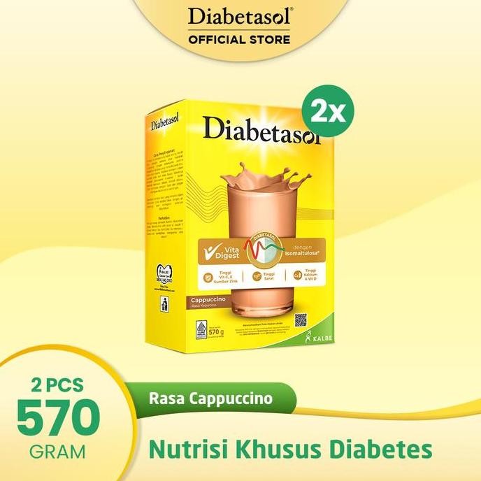 

Diabetasol Cappucino 570G - 2 Pcs