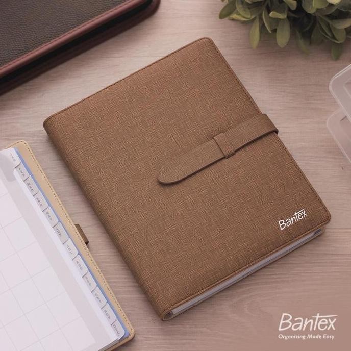 

Buku Agenda Planner Cover Kulit Brown Leather Diary Bantex 7492
