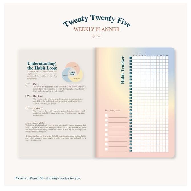 

2025 Weekly Planner Agenda Leather By Paperie Lab Gold Stationery