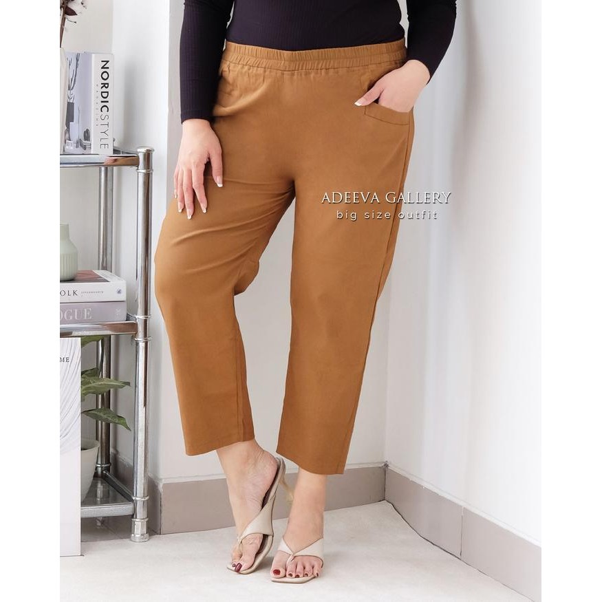 Adeeva Anya Pants Jumbo Celana 7/8 Korean Wanita Jumbo